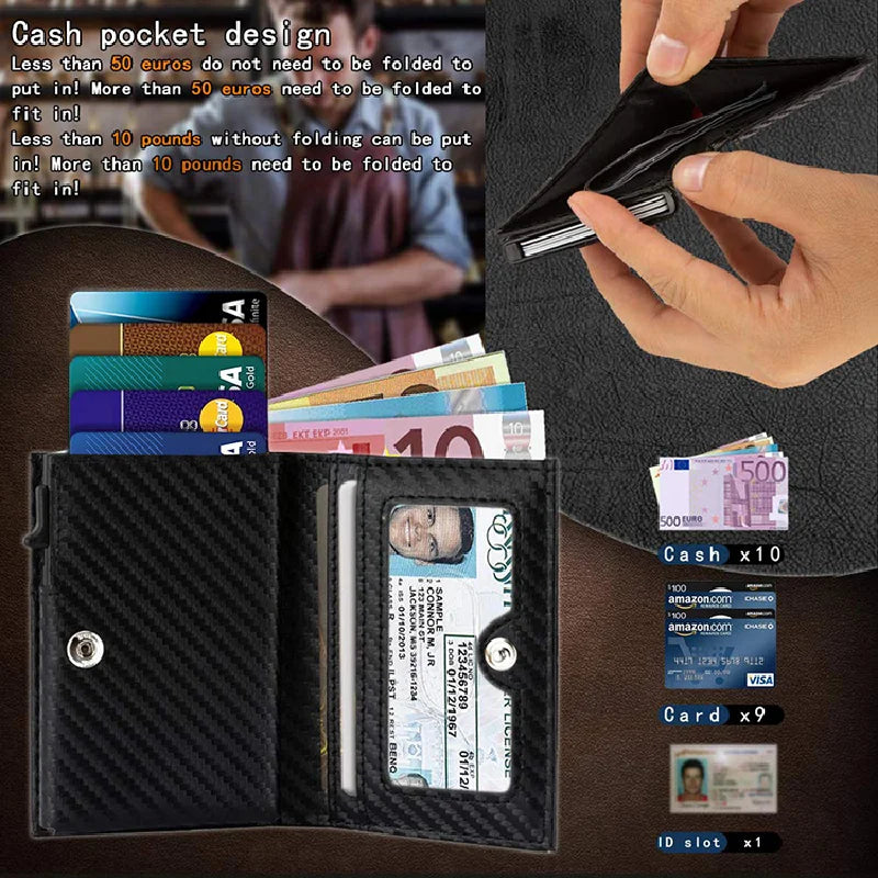 Porte-carte métallique Pop-Up