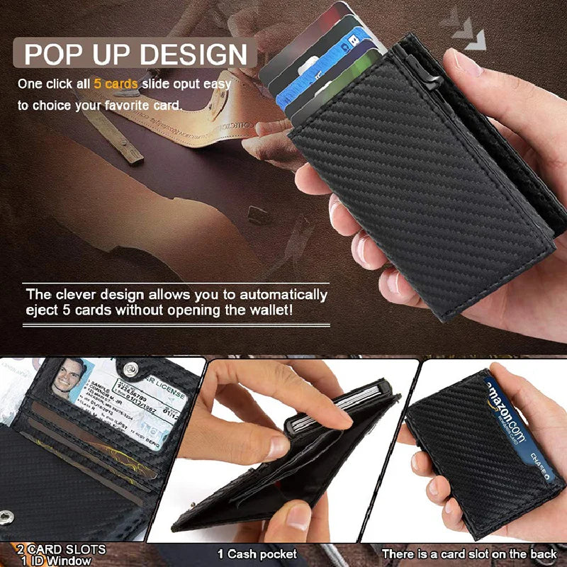 Porte-carte métallique Pop-Up