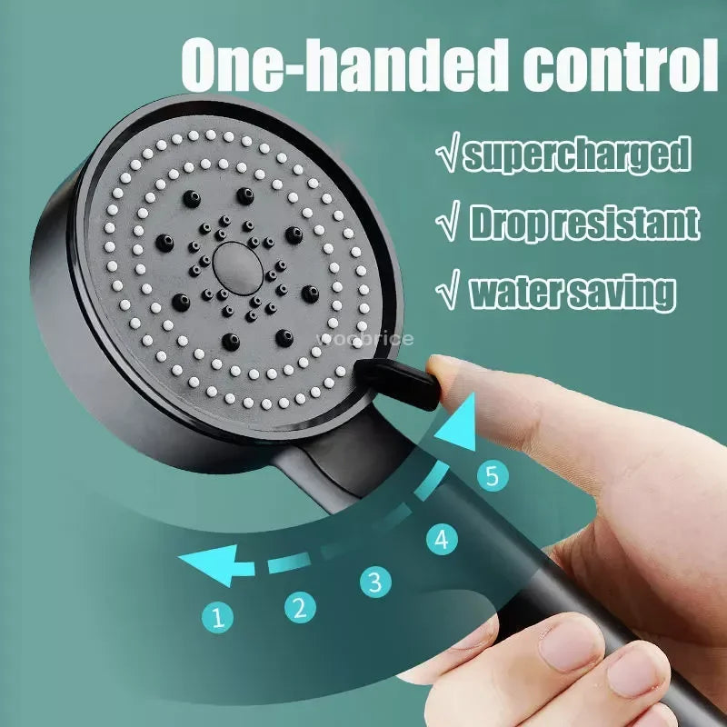 Pommeau de Douche Réglable 5 Modes