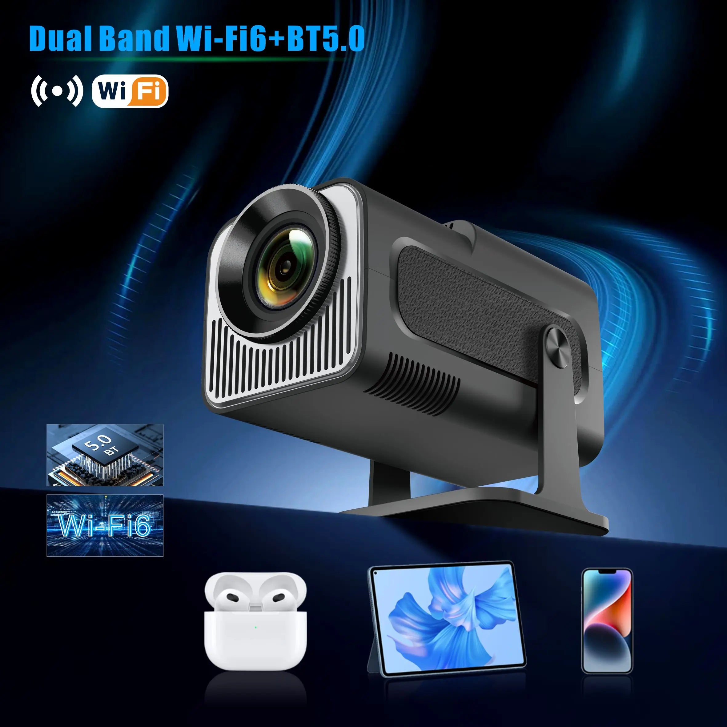 Smart Projecteur WiFi 720P