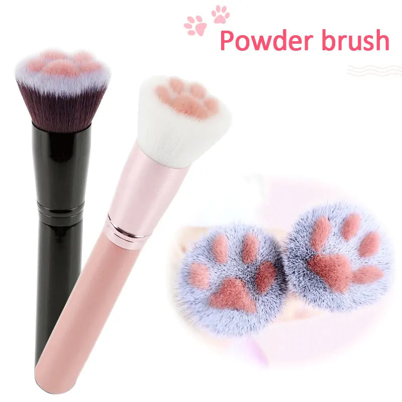 Pinceau de maquillage patte de chat