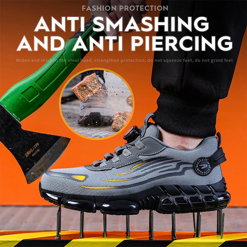 Chaussures de sécurité avec attache rapide