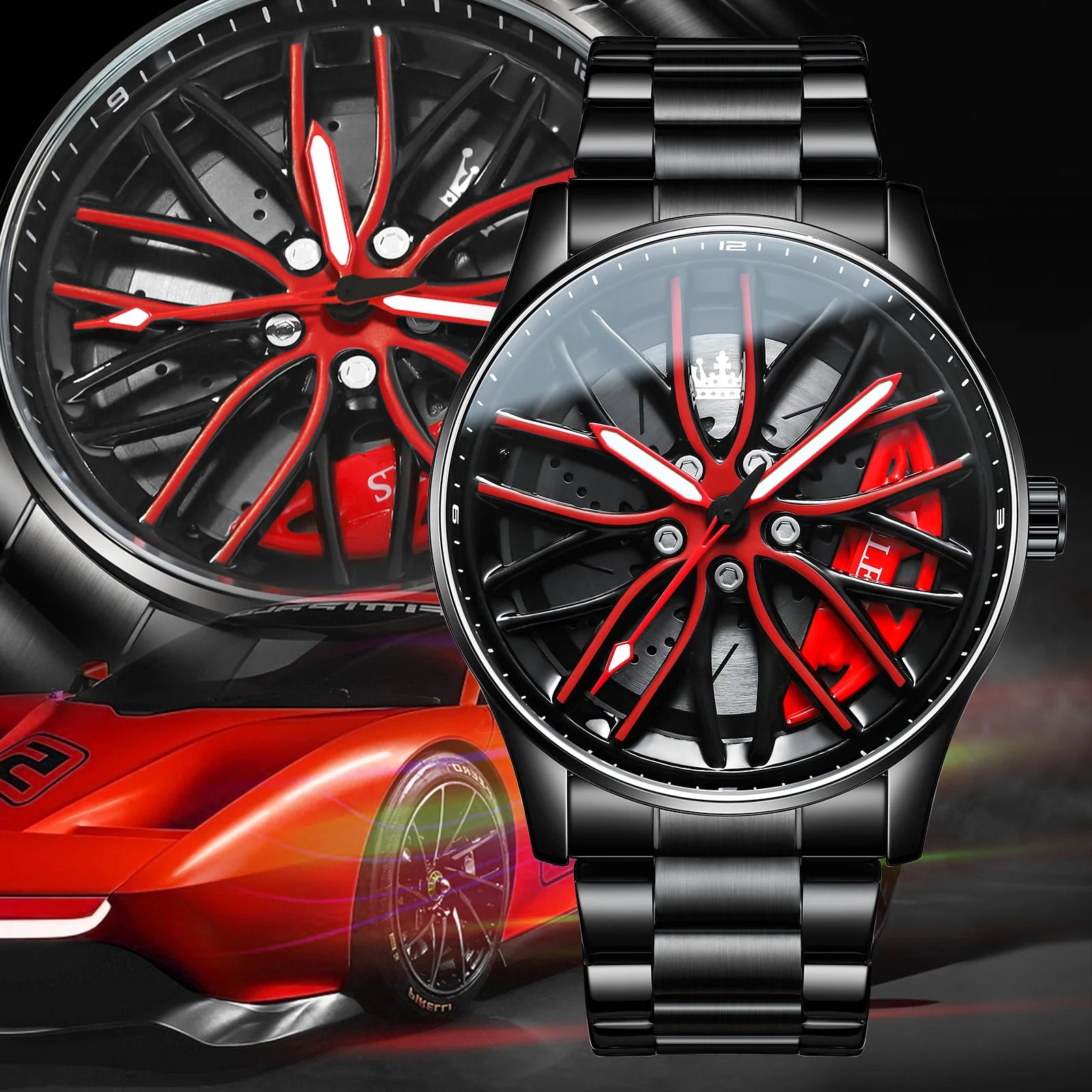Montre Car Rim Quartz  OLEVS