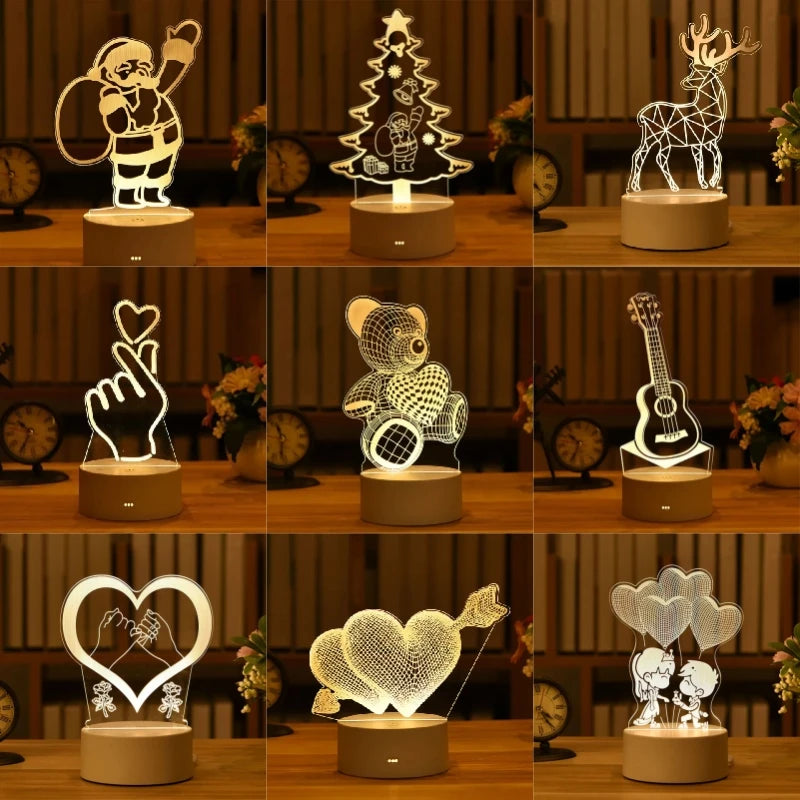 Lampe de chevet à motif