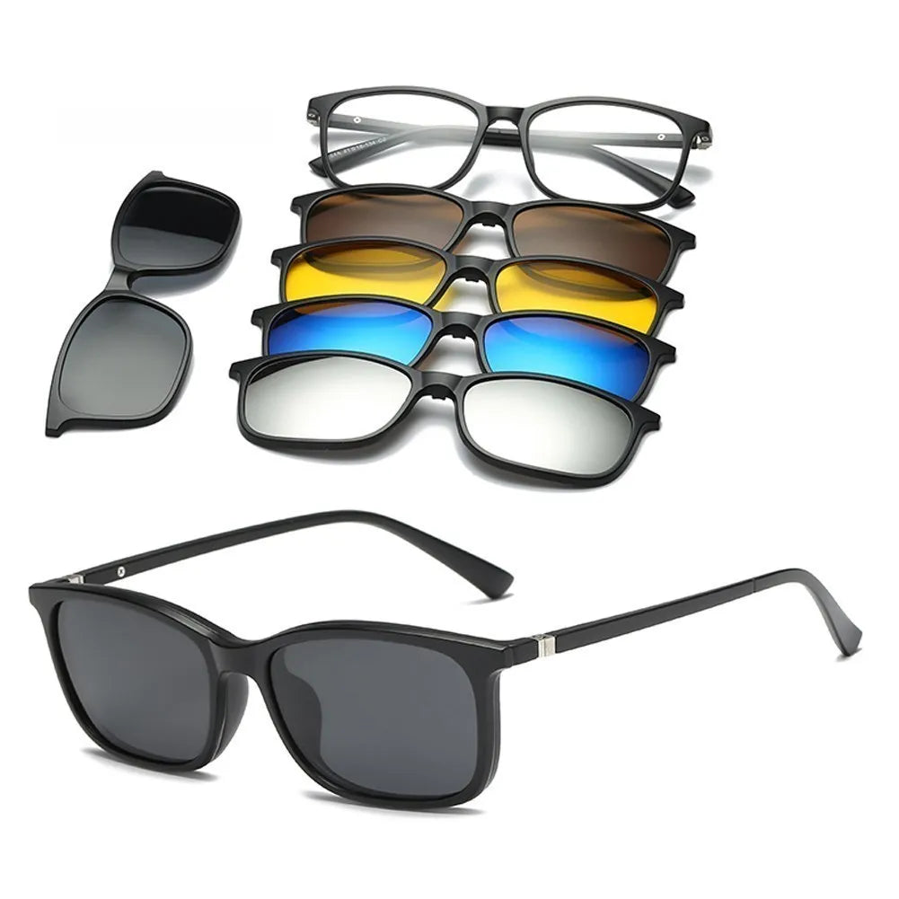 Lunettes de soleil magnétiques 6 en 1