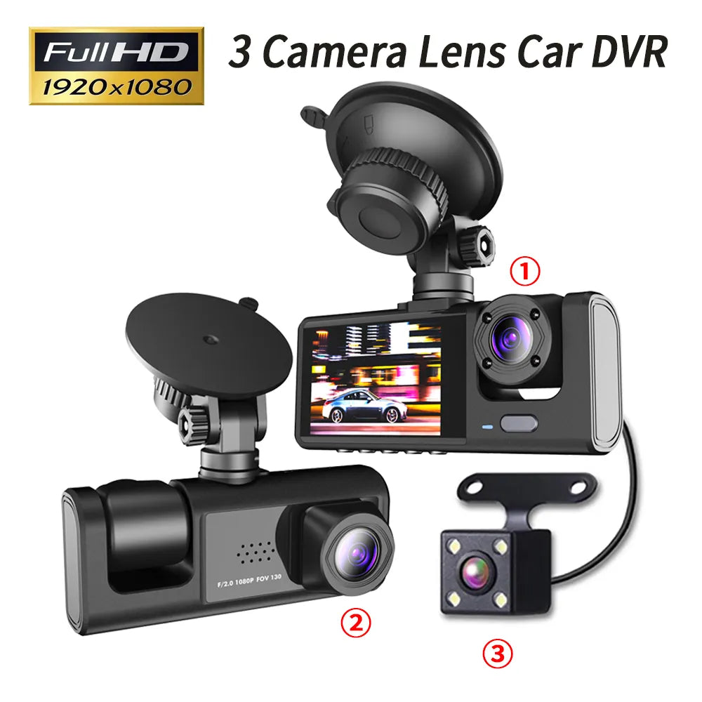 Dashcam 1080P avec caméra de recul
