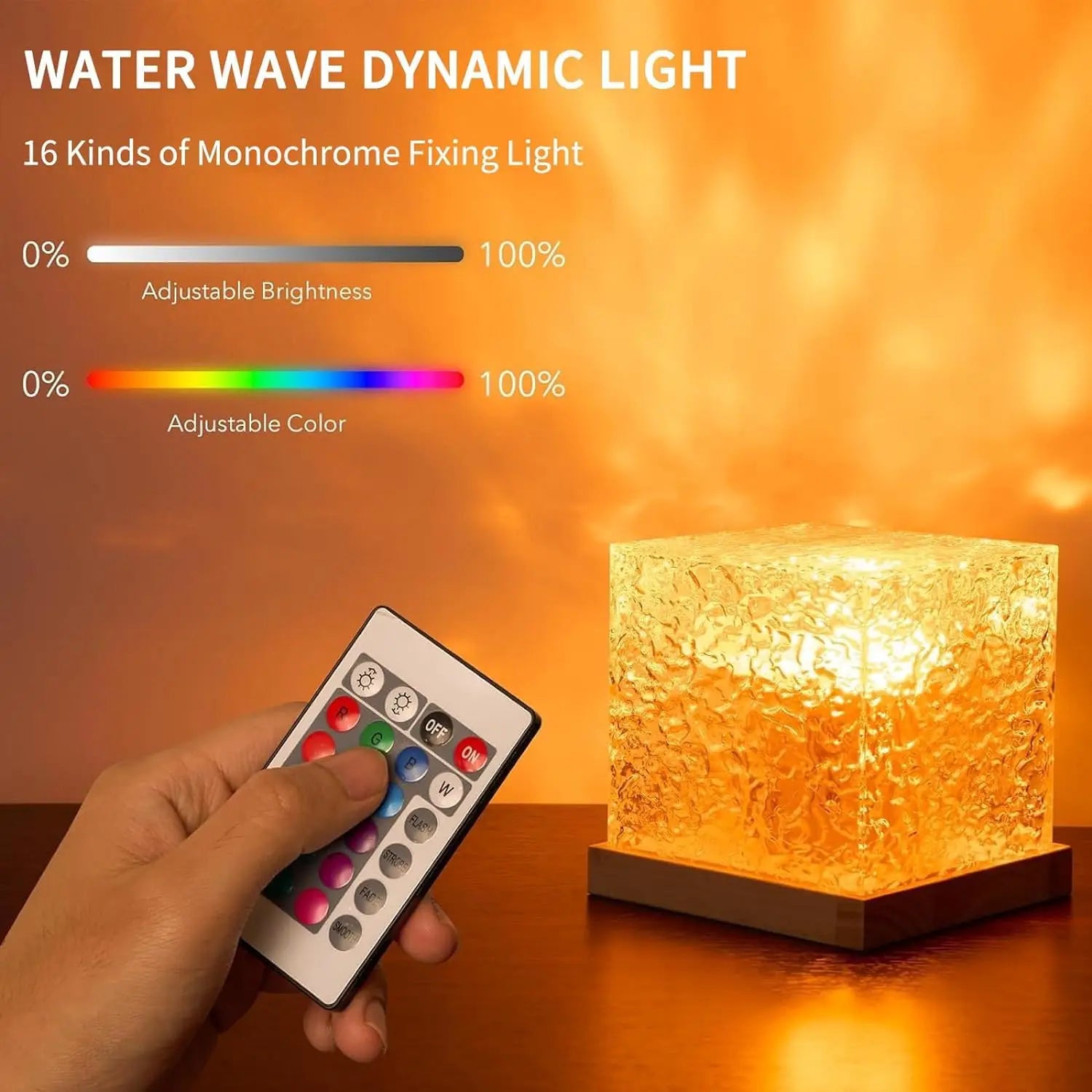 Lampe Cube RGB 16 Couleurs