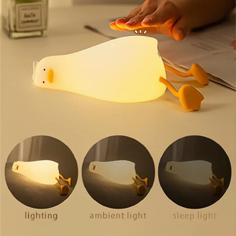 Veilleuse LED en silicone Ducky
