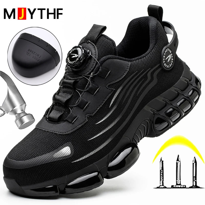 Chaussures de sécurité avec attache rapide