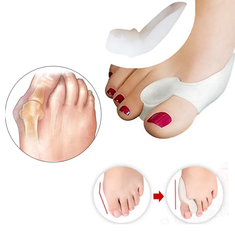 2 Orthèses en silicone pour hallux valgus