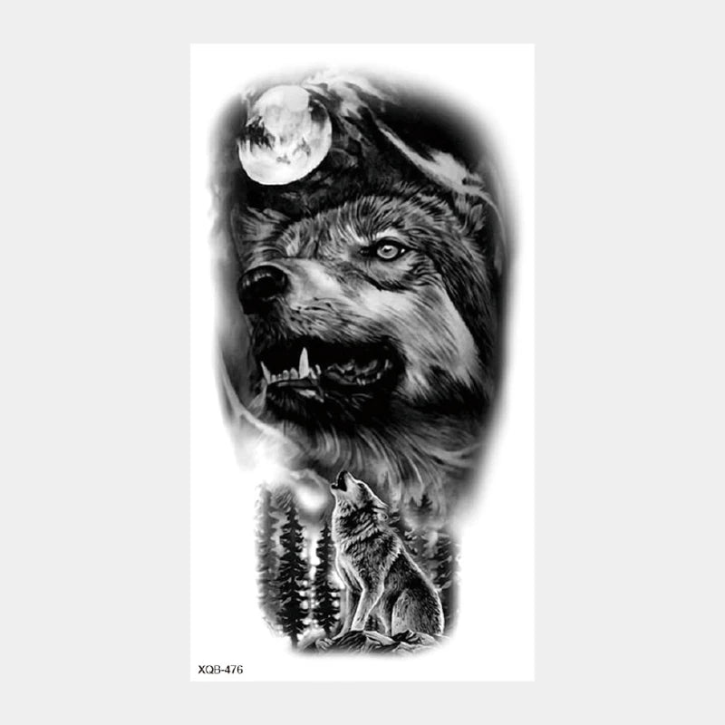 Tatouage temporaire noir et blanc
