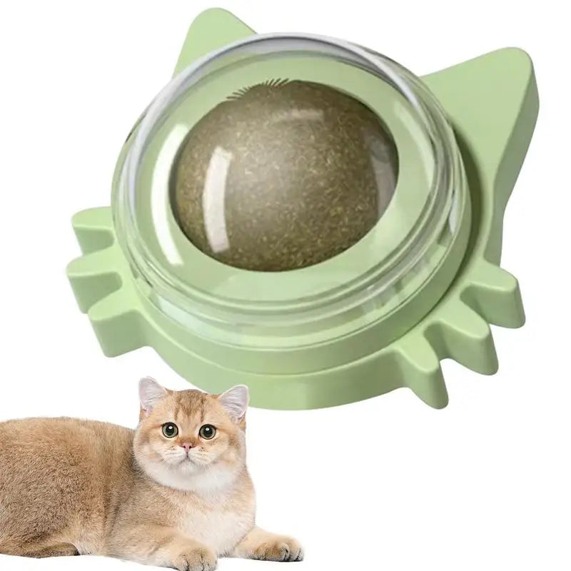 Balle d'herbe à chat autocollante