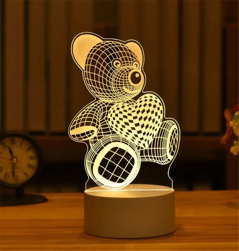 Lampe de chevet à motif