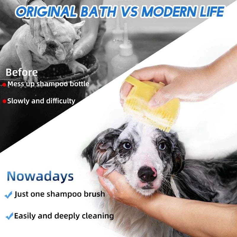 Brosse à shampooing pour animaux