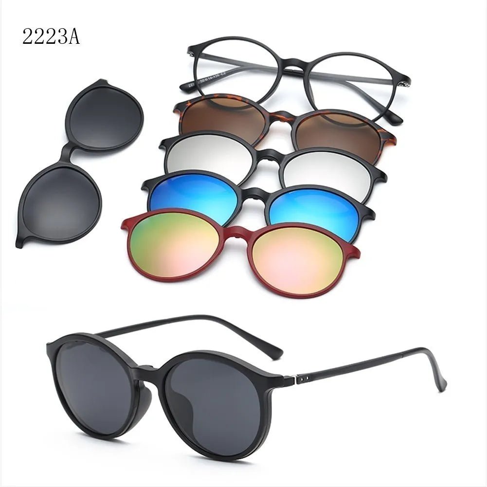 Lunettes de soleil magnétiques 6 en 1
