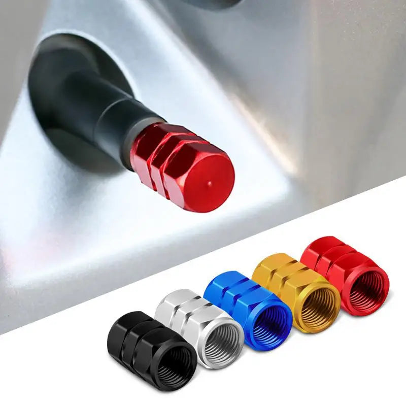 4 Bouchons de Valve Pneu en Aluminium