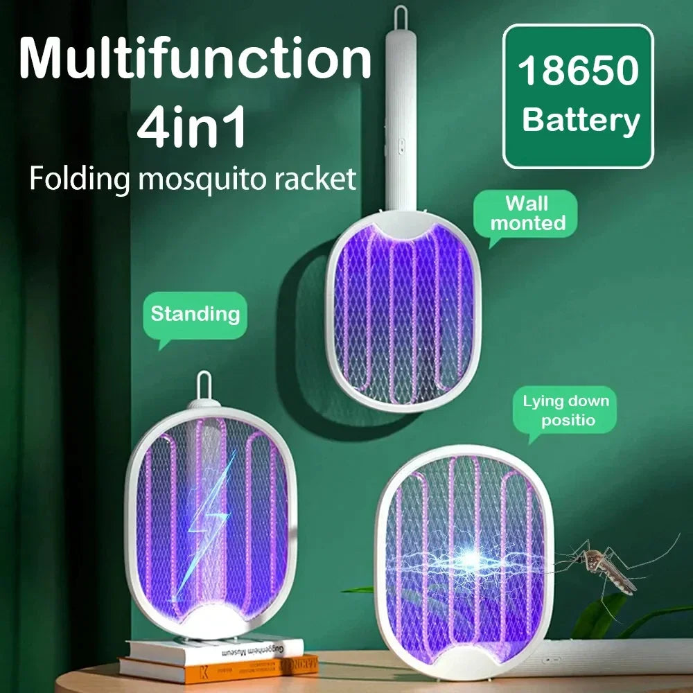 Raquette à insectes rechargeable