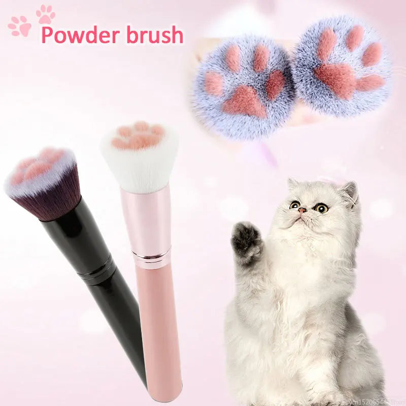 Pinceau de maquillage patte de chat