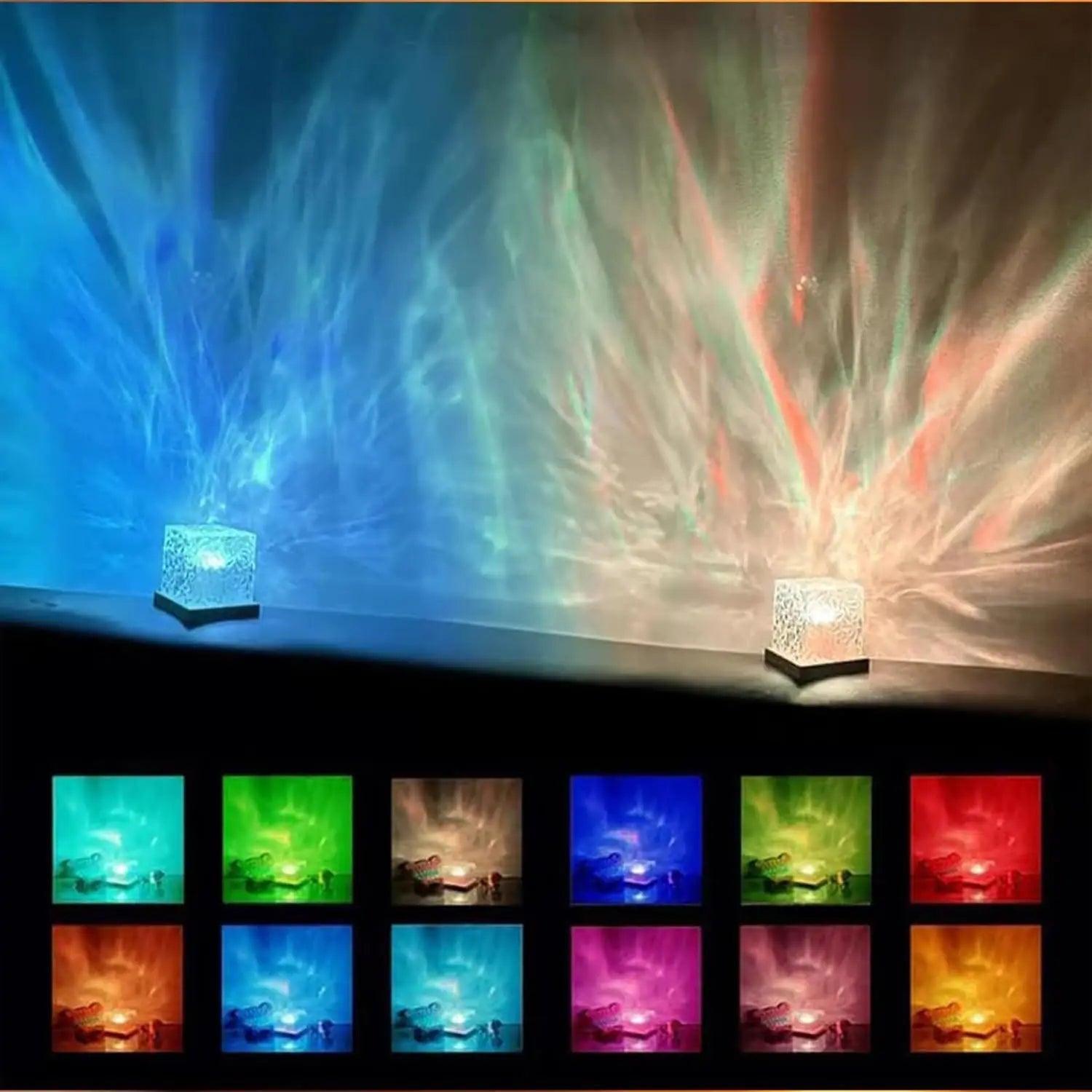 Lampe Cube RGB 16 Couleurs