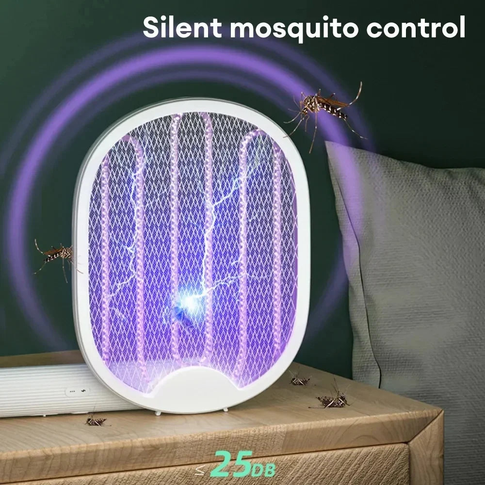 Raquette à insectes rechargeable