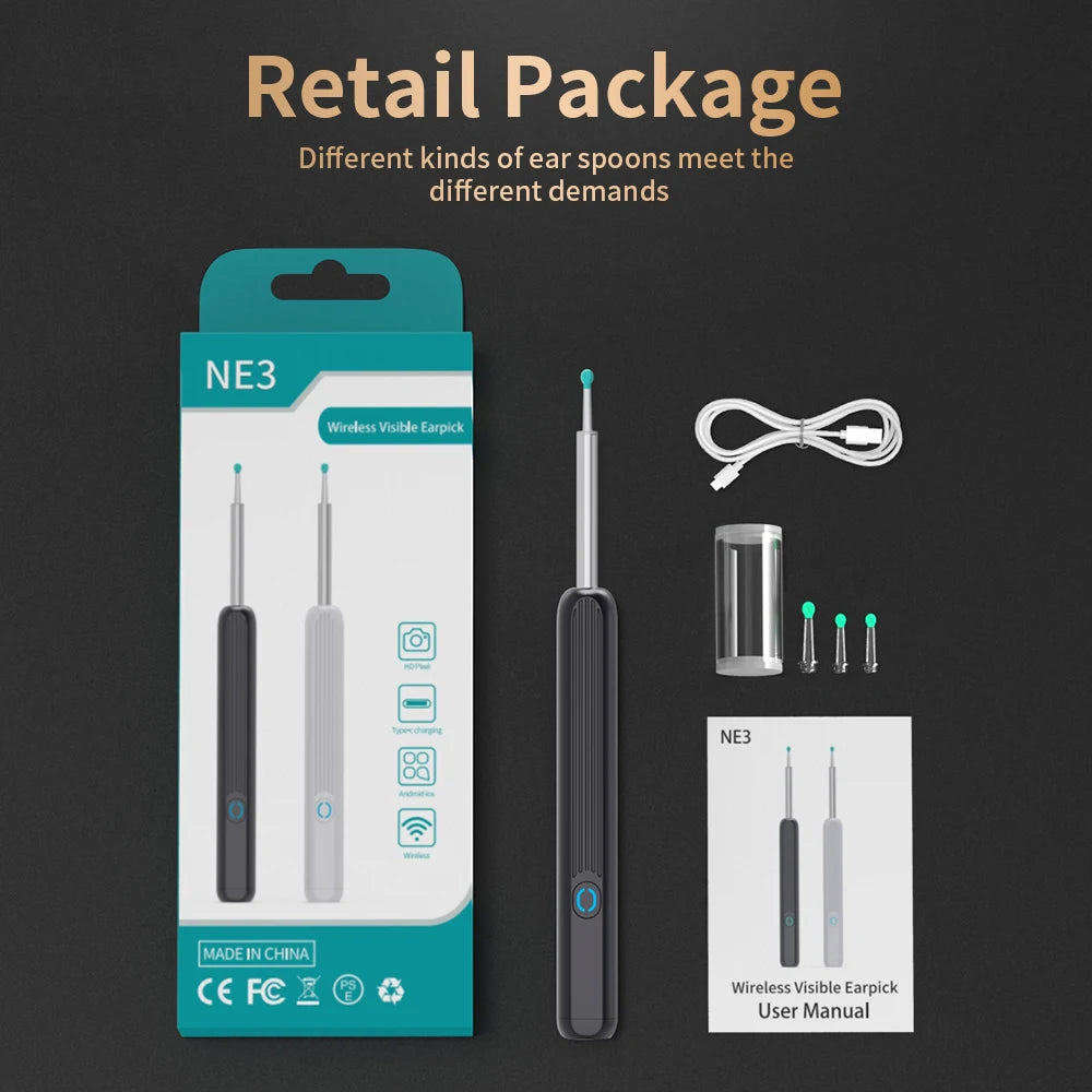 Nettoyeur d'oreille avec caméra NE3 Cleaner