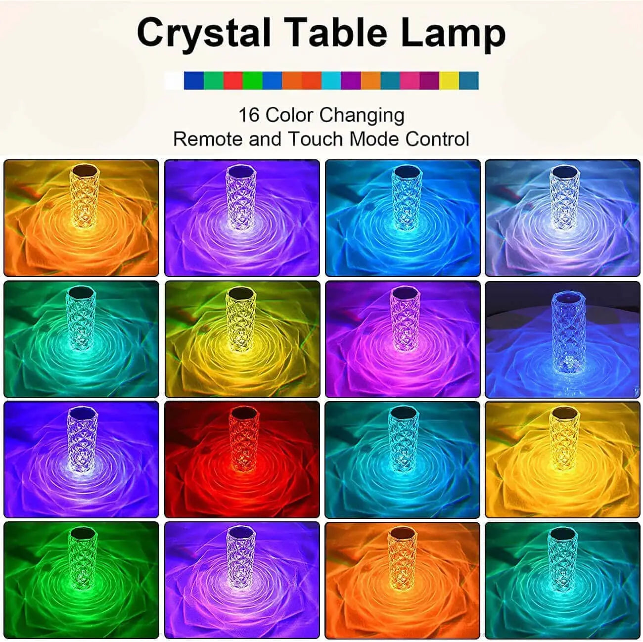 Lampe de chevet 16 Couleurs RGB