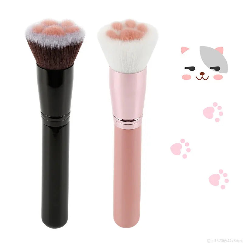 Pinceau de maquillage patte de chat