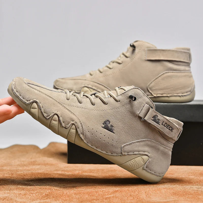 Baskets montantes pour hommes Kaki