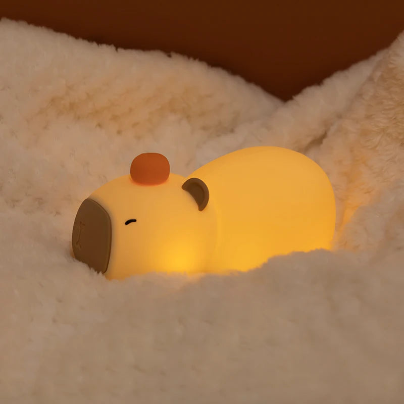 Veilleuse LED en silicone Capybara