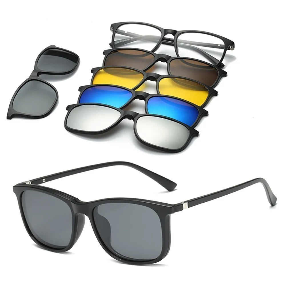 Lunettes de soleil magnétiques 6 en 1