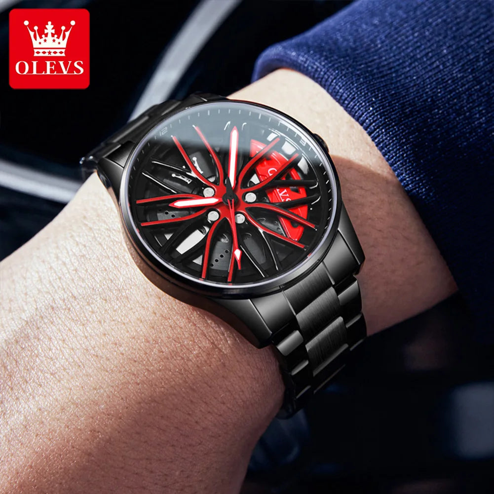 Montre Car Rim Quartz  OLEVS