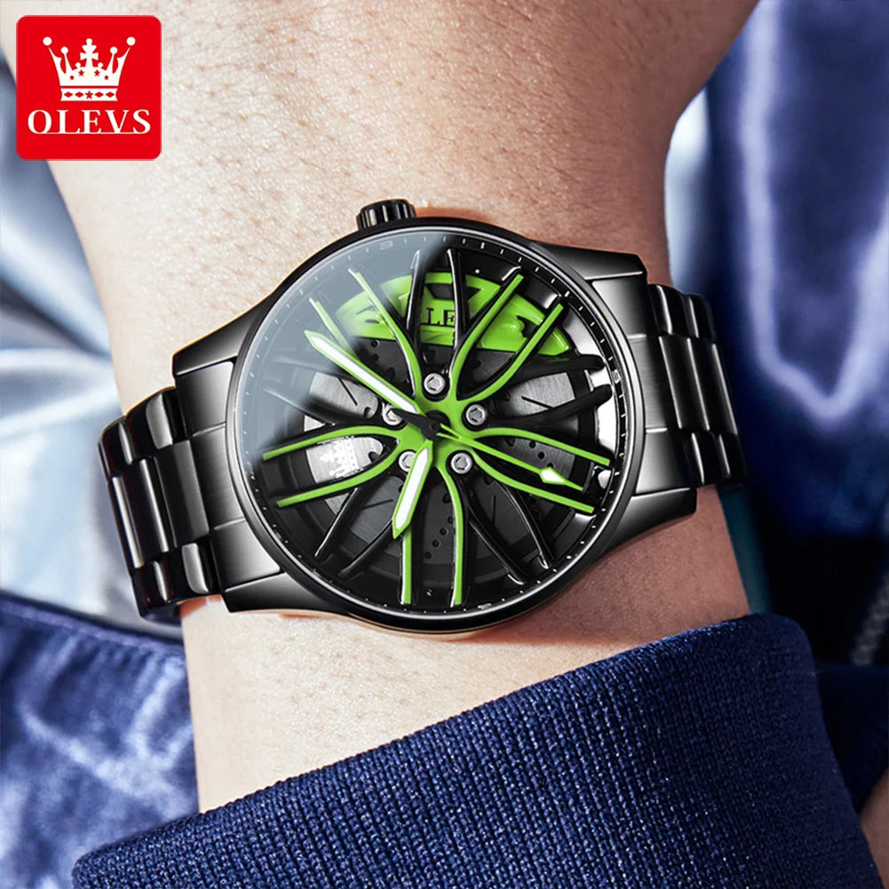 Montre Car Rim Quartz  OLEVS