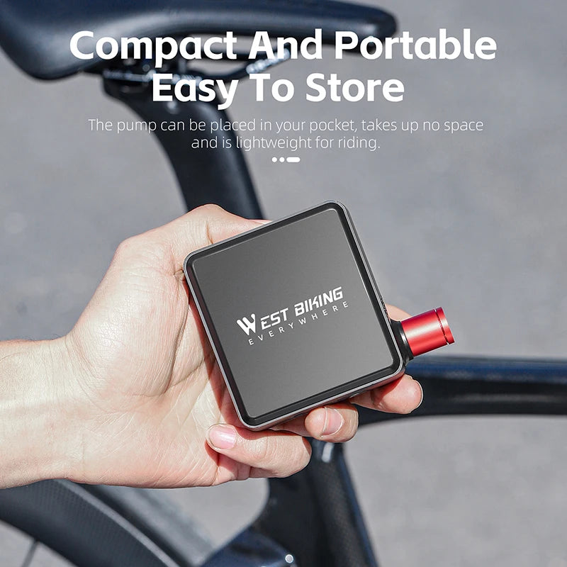 WEST BIKING Mini pompe à air électrique 150PSI
