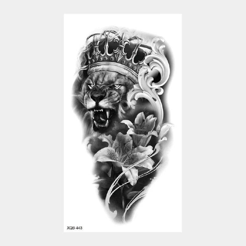 Tatouage temporaire noir et blanc