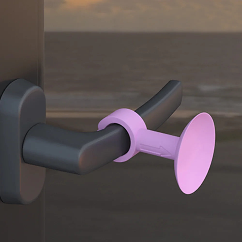 Bloque pour ventouse pour poignée de porte