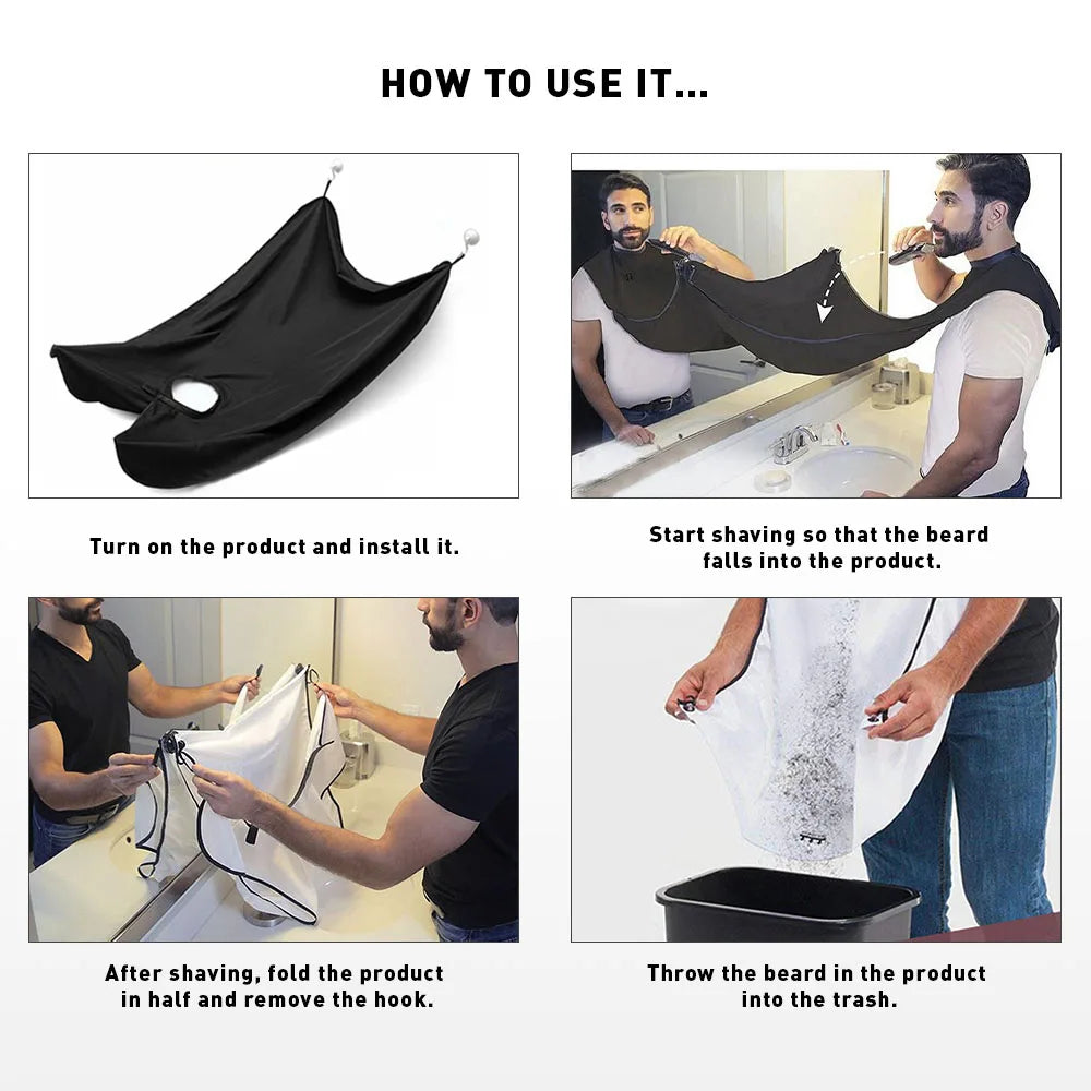 Tablier de Rasage Attrape Poils